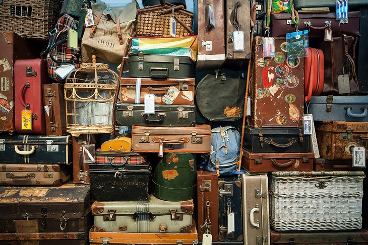 старые чемоданы